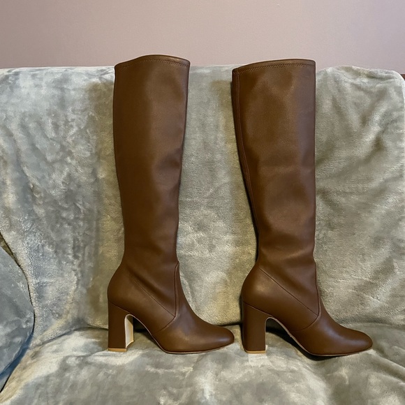 Stuart Weitzman Milla leather block heel boots - Picture 6 of 7